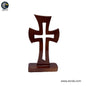 Decorative Mahogany Wood Cross – Artistic Cross Style